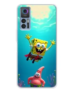 Чохол для TCL 30 Plus з картинкою «Спанч Боб під водою» Чохол для TCL 30 Plus з картинкою «Спанч Боб під водою»