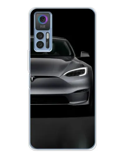 Чехол для TCL 30 Plus с картинкой «Tesla Model S Look»