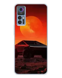 Чехол для TCL 30 Plus с картинкой «Cybertruck на Марсе» Чехол для TCL 30 Plus с картинкой «Cybertruck на Марсе»