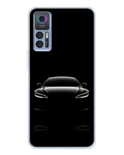 Чехол для TCL 30 Plus с картинкой «Силуэт Tesla Night» Чехол для TCL 30 Plus с картинкой «Силуэт Tesla Night»