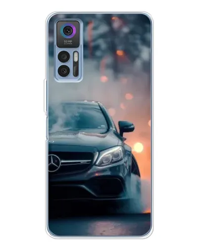 Чехол для TCL 30 Plus с картинкой «Mercedes — ночной город» Чехол для TCL 30 Plus с картинкой «Mercedes — ночной город»
