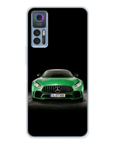 Чехол для TCL 30 Plus с картинкой «Mercedes — неоновый лого» Чехол для TCL 30 Plus с картинкой «Mercedes — неоновый лого»