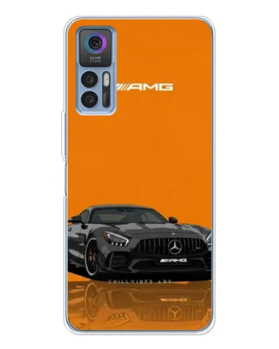 Чехол для TCL 30 Plus с картинкой «Оранжевый Mercedes AMG» Чехол для TCL 30 Plus с картинкой «Оранжевый Mercedes AMG»