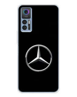Чехол для TCL 30 Plus с картинкой «Mercedes классический лого»