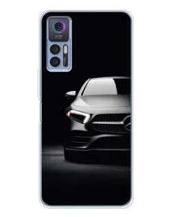 Чехол для TCL 30 Plus с картинкой «Свет фар Mercedes»