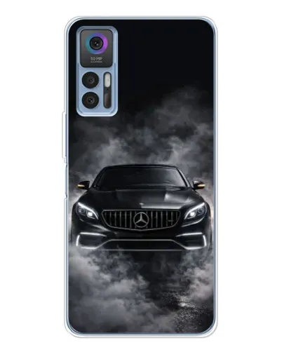 Чехол для TCL 30 Plus с картинкой «Mercedes в дыму» Чехол для TCL 30 Plus с картинкой «Mercedes в дыму»