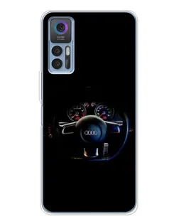 Чехол для TCL 30 Plus с картинкой «Салон Audi — руль» Чехол для TCL 30 Plus с картинкой «Салон Audi — руль»