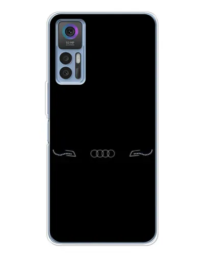 Чехол для TCL 30 Plus с картинкой «Audi — световой подпись»
