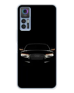 Чехол для TCL 30 Plus с картинкой «Audi — ночной контур»