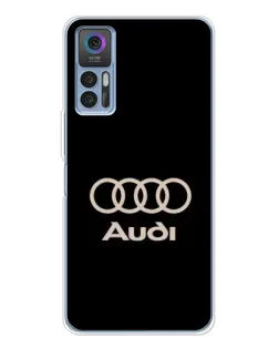 Чехол для TCL 30 Plus с картинкой «Audi — золотой логотип»