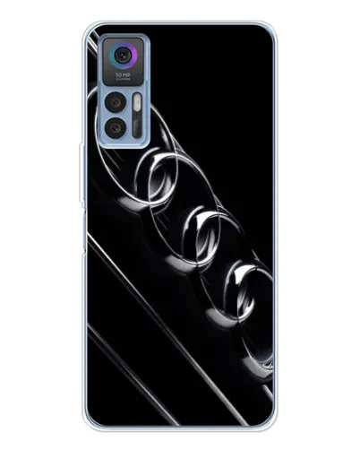 Чехол для TCL 30 Plus с картинкой «Audi — абстрактные кольца»