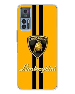 Чехол для TCL 30 Plus с картинкой «Lamborghini Stripe желтый» Чехол для TCL 30 Plus с картинкой «Lamborghini Stripe желтый»