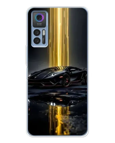 Чехол для TCL 30 Plus с картинкой «Ночной Lamborghini драйв»