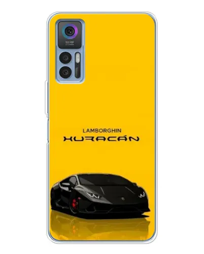 Чехол для TCL 30 Plus с картинкой «Lamborghini Huracan черный»