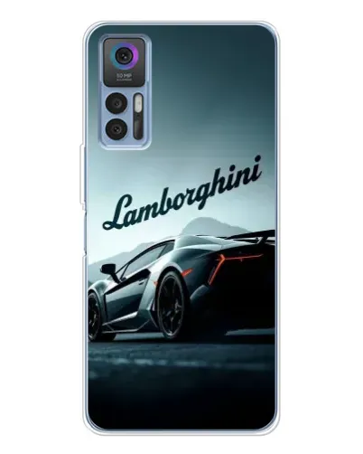 Чехол для TCL 30 Plus с картинкой «Классическая надпись Lamborghini»