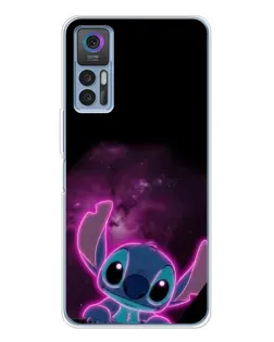 Чехол для TCL 30 Plus с картинкой «Неоновый Stitch»