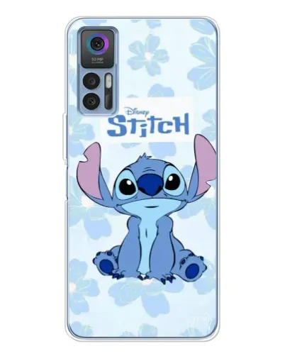 Чехол для TCL 30 Plus с картинкой «Stitch среди цветов» Чехол для TCL 30 Plus с картинкой «Stitch среди цветов»