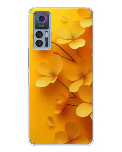 Чохол для TCL 30 Plus з картинкою «Золоті пелюстки»