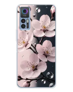 Чохол для TCL 30 Plus з картинкою «Ніжня сакура та краплі»