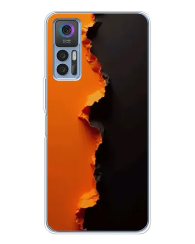 Чохол для TCL 30 Plus з картинкою «Помаранчевий розлом»