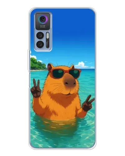 Чехол для TCL 30 Plus с картинкой «Морская капибара» Чехол для TCL 30 Plus с картинкой «Морская капибара»