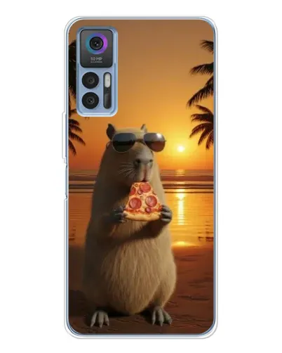 Чехол для TCL 30 Plus с картинкой «Капибара с пиццей» Чехол для TCL 30 Plus с картинкой «Капибара с пиццей»
