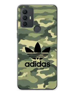 Чехол для TCL 30 SE с картинкой «Милитари стиль Adidas»