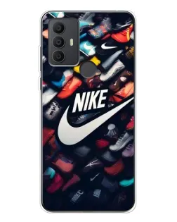 Чехол для TCL 30 SE с картинкой «Коллекция кроссовок Nike»