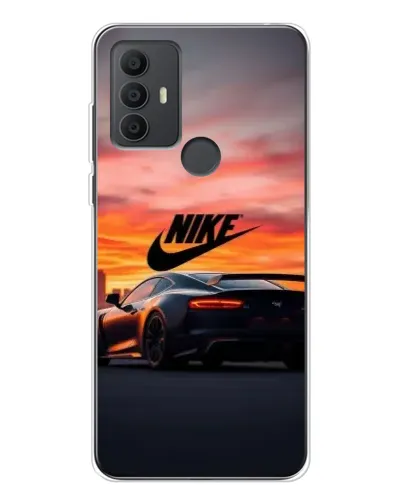 Чехол для TCL 30 SE с картинкой «Nike и суперкар»