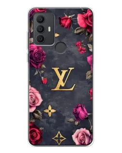 Чехол для TCL 30 SE с картинкой «Цветочный Louis Vuitton»