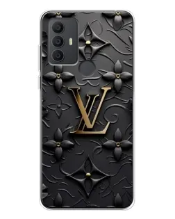 Чехол для TCL 30 SE с картинкой «Кожаная текстура LV»