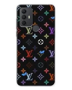 Чехол для TCL 30 SE с картинкой «Цветная монограмма LV»