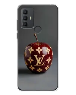 Чехол для TCL 30 SE с картинкой «Красное яблоко LV»
