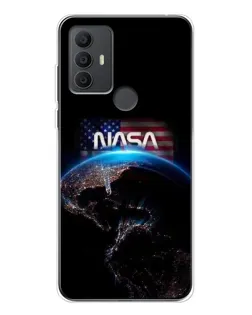 Чехол для TCL 30 SE с картинкой «Земля из космоса NASA»