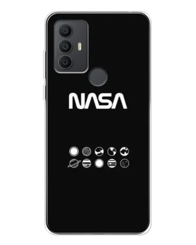 Чехол для TCL 30 SE с картинкой «NASA — технический принт»