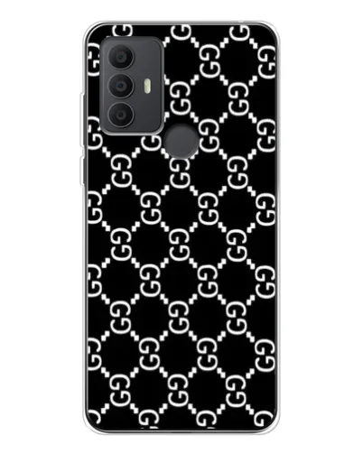 Чехол для TCL 30 SE с картинкой «Gucci — сетчатый паттерн»