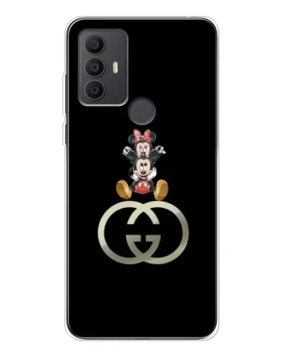 Чехол для TCL 30 SE с картинкой «Минни Маус на лого»