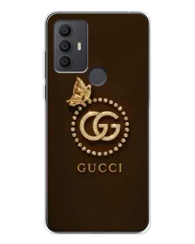Чехол для TCL 30 SE с картинкой «Gucci — золотая бабочка»