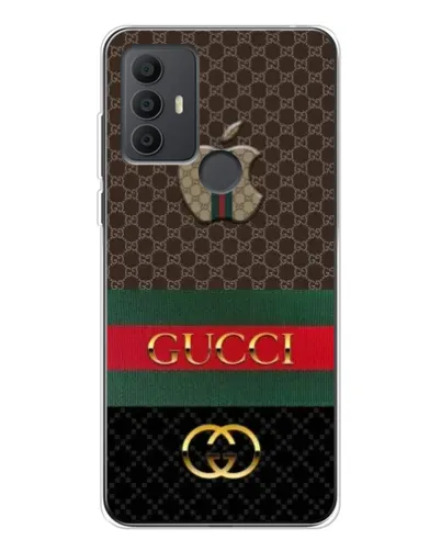 Чехол для TCL 30 SE с картинкой «Gucci — брендированный десерт»