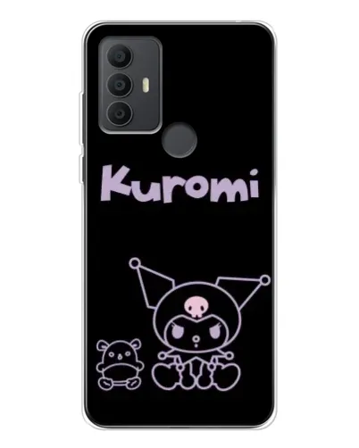 Чехол для TCL 30 SE с картинкой «Kuromi — черный минимализм» Чехол для TCL 30 SE с картинкой «Kuromi — черный минимализм»