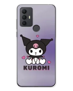 Чехол для TCL 30 SE с картинкой «Kuromi — фиолетовый арт»