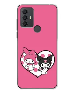 Чехол для TCL 30 SE с картинкой «Kuromi и My Melody»