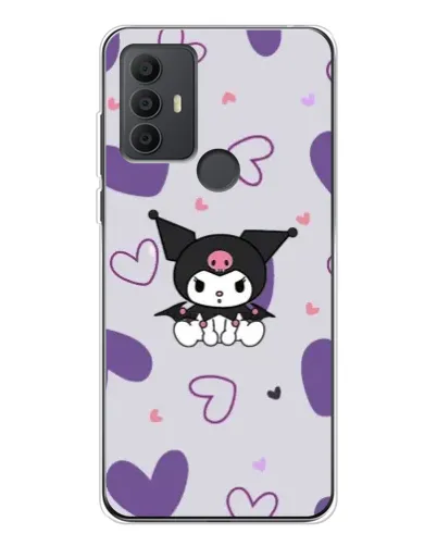 Чехол для TCL 30 SE с картинкой «Kuromi и лавандовые сердца» Чехол для TCL 30 SE с картинкой «Kuromi и лавандовые сердца»