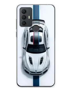 Чехол для TCL 30 SE с картинкой «Вид сверху — BMW M»