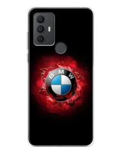 Чехол для TCL 30 SE с картинкой «Логотип BMW — вспышка»