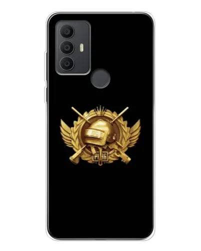 Чехол для TCL 30 SE с картинкой «PUBG — оранжевый градиент»