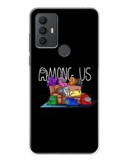 Чехол для TCL 30 SE с картинкой «Логотип Among Us»