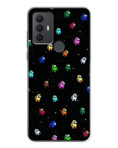 Чехол для TCL 30 SE с картинкой «Экипаж Among Us»