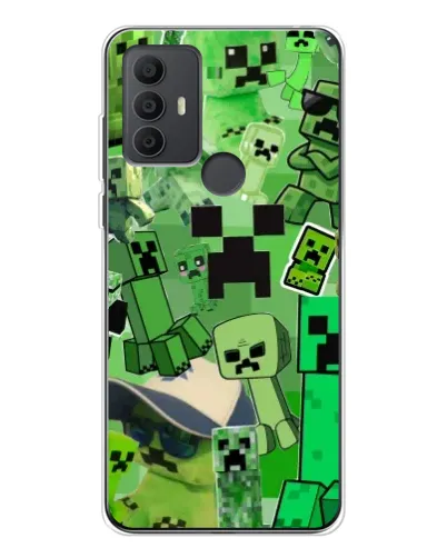 Чехол для TCL 30 SE с картинкой «Криперы Minecraft» Чехол для TCL 30 SE с картинкой «Криперы Minecraft»