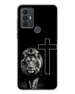 Чехол для TCL 30 SE с картинкой «Лев и Крест»